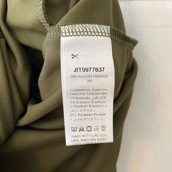 ☘️5 for $30☘️ Shein Plus Size Army Green High Waist 2X Skirt NWT - Picture 13 of 16